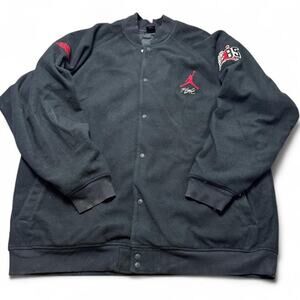 Black and red jordan bomber